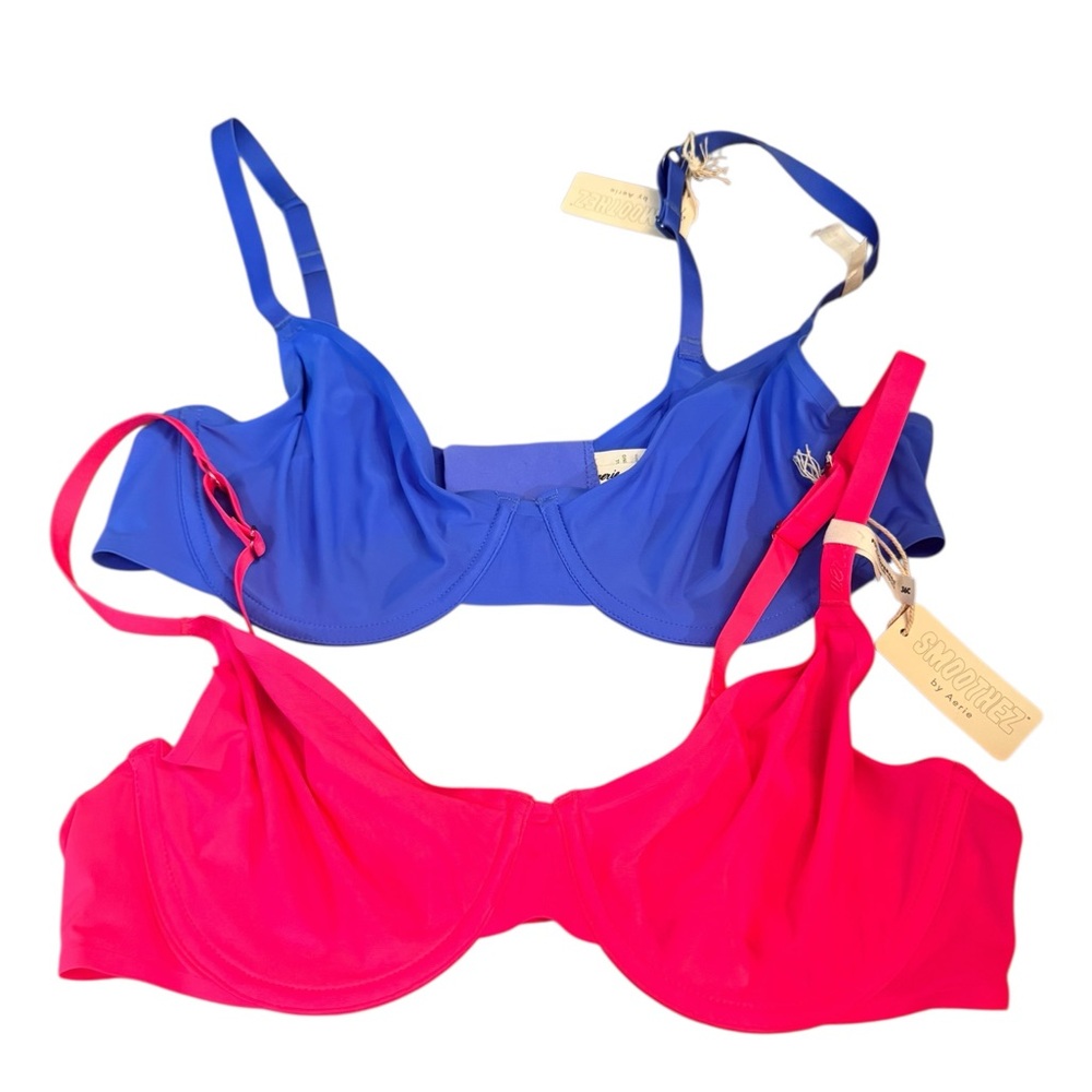 Aerie Blue and Red Bras
